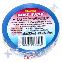 Изолента ПВХ Denka Vini-Tape #103 0.13х19х10м Japan