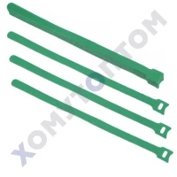 Кабельная стяжка Salut на основе ленты Velcro зеленая