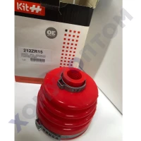 Пыльник ШРУС ВАЗ-2108-2110 внутреннего силикон красный с 2 хомутами Oetiker (GKN) OE KIT++