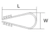 Дюбель-хомут для круглого кабеля чёрный ДХ 5-10 NL-нейлон (100 шт) фото 2